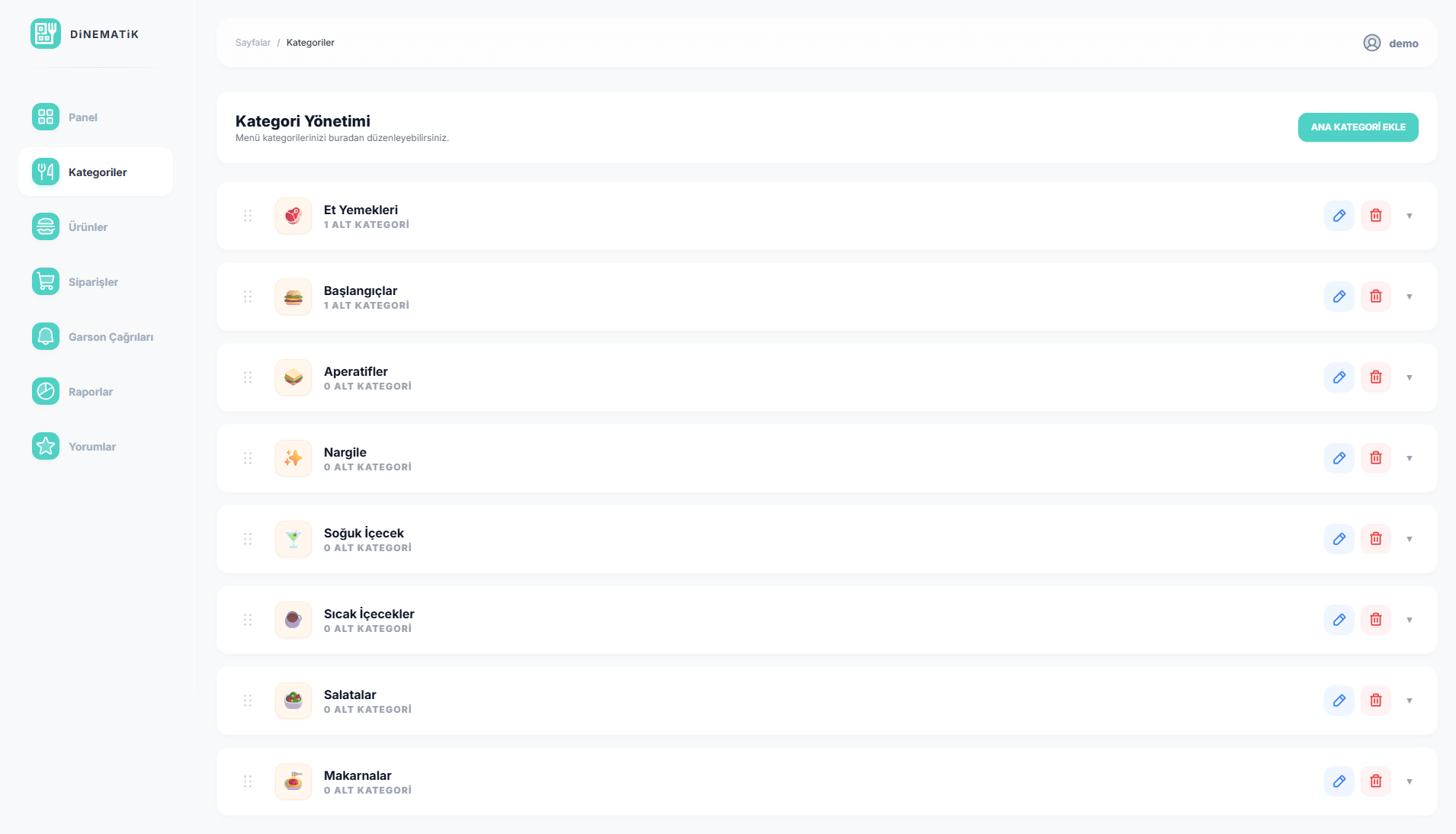 Web Dashboard Screen